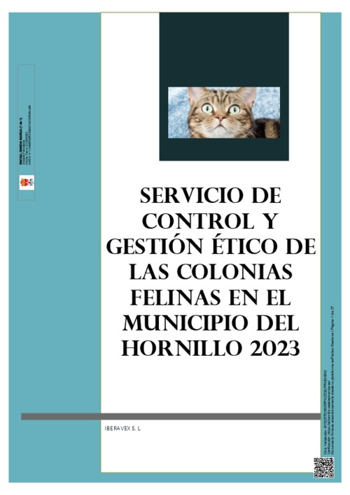 Plan de control y gestión ética de las colonias felinas del Ayuntamiento de El Hornillo