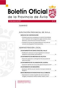 Boletín Oficial de la Provincia del miércoles, 18 de enero de 2017