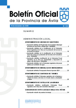 Boletín Oficial de la Provincia del viernes, 18 de diciembre de 2020
