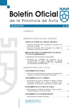 Boletín Oficial de la Provincia del jueves, 6 de julio de 2023
