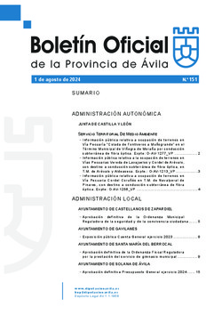 Boletín Oficial de la Provincia del miércoles, 31 de julio de 2024