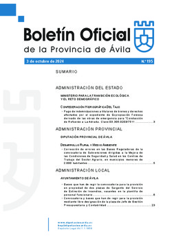 Boletín Oficial de la Provincia del jueves, 3 de octubre de 2024