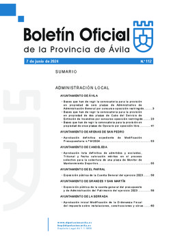 Boletín Oficial de la Provincia del viernes, 7 de junio de 2024