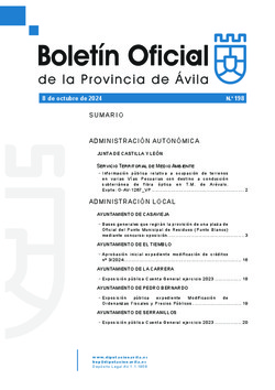 Boletín Oficial de la Provincia del martes, 8 de octubre de 2024