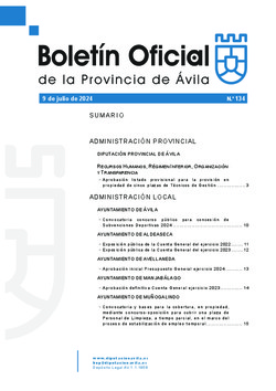 Boletín Oficial de la Provincia del martes, 9 de julio de 2024