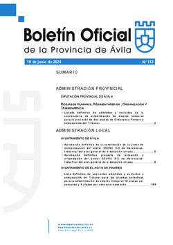 Boletín Oficial de la Provincia del lunes, 10 de junio de 2024