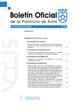 Boletín Oficial de la Provincia del martes, 10 de septiembre de 2024