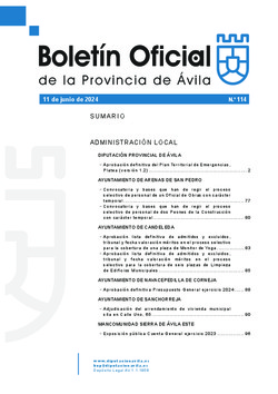 Boletín Oficial de la Provincia del martes, 11 de junio de 2024