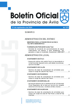 Boletín Oficial de la Provincia del miércoles, 11 de septiembre de 2024