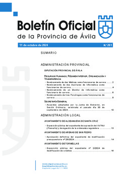 Boletín Oficial de la Provincia del viernes, 11 de octubre de 2024