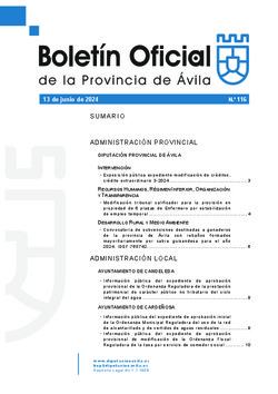 Boletín Oficial de la Provincia del jueves, 13 de junio de 2024