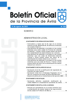 Boletín Oficial de la Provincia del martes, 13 de agosto de 2024