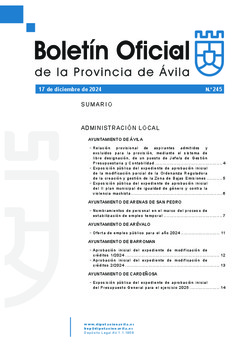 Boletín Oficial de la Provincia del martes, 17 de diciembre de 2024