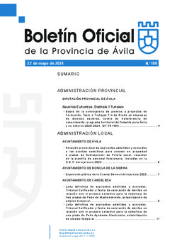 Boletín Oficial de la Provincia del miércoles, 22 de mayo de 2024