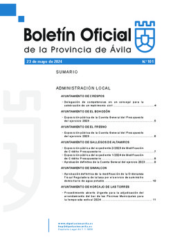Boletín Oficial de la Provincia del jueves, 23 de mayo de 2024