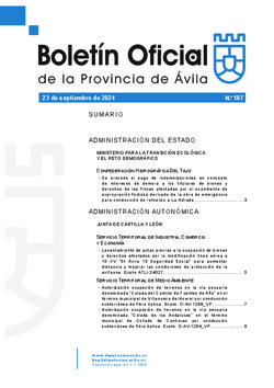 Boletín Oficial de la Provincia del viernes, 20 de septiembre de 2024