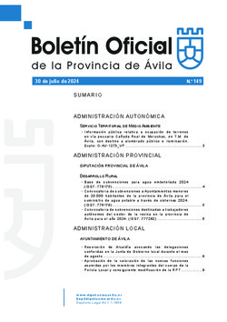 Boletín Oficial de la Provincia del martes, 30 de julio de 2024