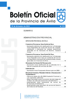 Boletín Oficial de la Provincia del lunes, 30 de diciembre de 2024