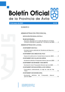 Boletín Oficial de la Provincia del martes, 4 de marzo de 2025