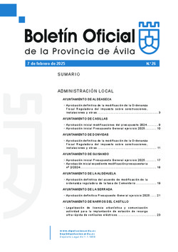 Boletín Oficial de la Provincia del viernes, 7 de febrero de 2025