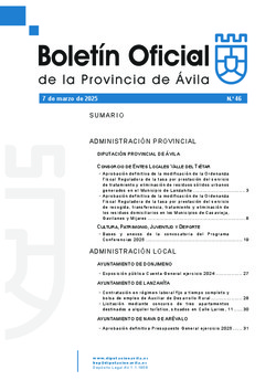 Boletín Oficial de la Provincia del viernes, 7 de marzo de 2025