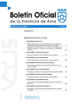 Boletín Oficial de la Provincia del lunes, 10 de marzo de 2025