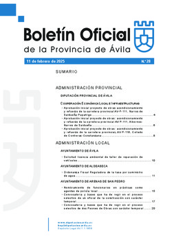 Boletín Oficial de la Provincia del martes, 11 de febrero de 2025