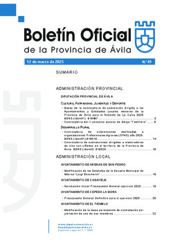 Boletín Oficial de la Provincia del miércoles, 12 de marzo de 2025