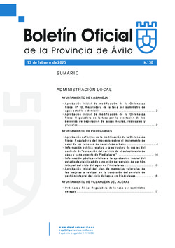 Boletín Oficial de la Provincia del jueves, 13 de febrero de 2025