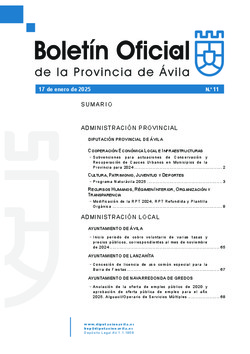 Boletín Oficial de la Provincia del viernes, 17 de enero de 2025