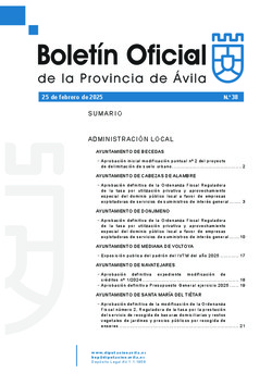 Boletín Oficial de la Provincia del lunes, 24 de febrero de 2025