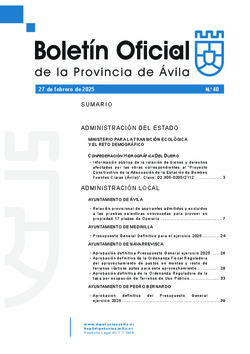 Boletín Oficial de la Provincia del miércoles, 26 de febrero de 2025