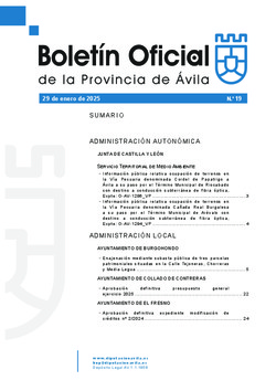 Boletín Oficial de la Provincia del martes, 28 de enero de 2025