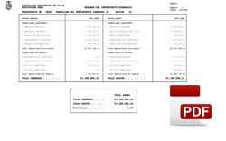 Resumen presupuesto económico 2025.