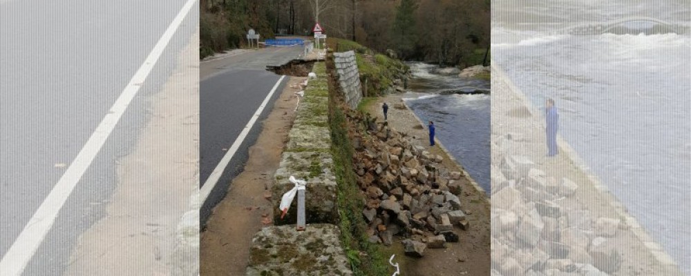 LA DIPUTACIÓN TRABAJA PARA RESTABLECER LA NORMALIDAD EN LAS CARRETERAS AFECTADAS POR LAS LLUVIAS