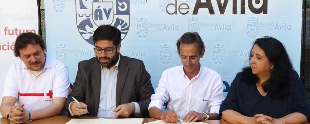 La Diputación de Ávila firma un convenio con Cruz Roja Española para atender situaciones de emergencia