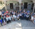 Foto de Una representación de la Federación de Casas Regionales y Provinciales en Castilla y León visita la sede de la Diputación de Ávila