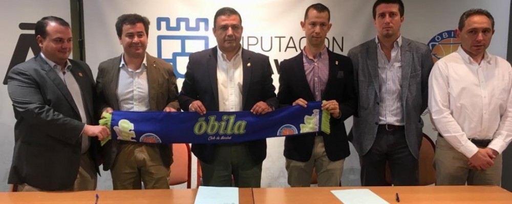 La Diputación y el Óbila CB renuevan el contrato de patrocinio
