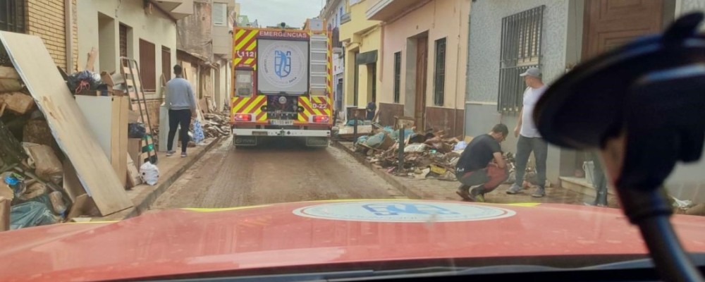 La Diputación envía 22 miembros de protección civil, vehículos de emergencias y herramientas al municipio valenciano de Aldaya