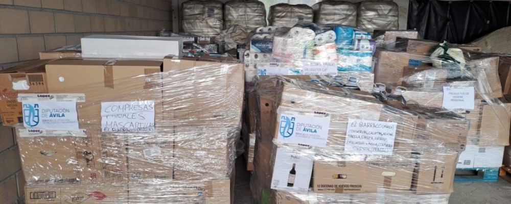 La Diputación gestiona unas 400 toneladas de material solidario con los afectados por la dana en Valencia