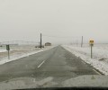 Foto de 500 kilómetros de la red de carreteras de la Diputación, tratados en la nevada del domingo